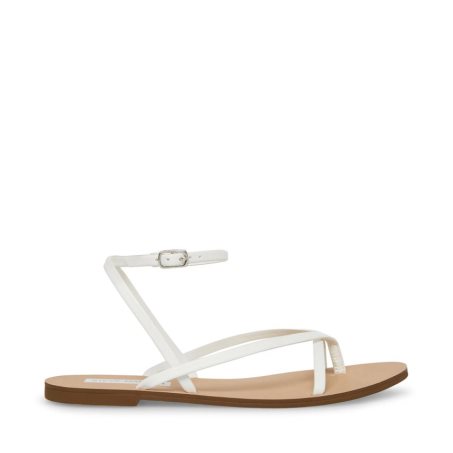 Sandalias Planas Steve Madden Amuse Mujer Blancas | ES ITS093